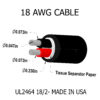 18 awg cable 18/2 UL2464