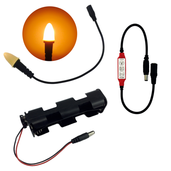 LED Candle Flame Light Kit with Flicker Control