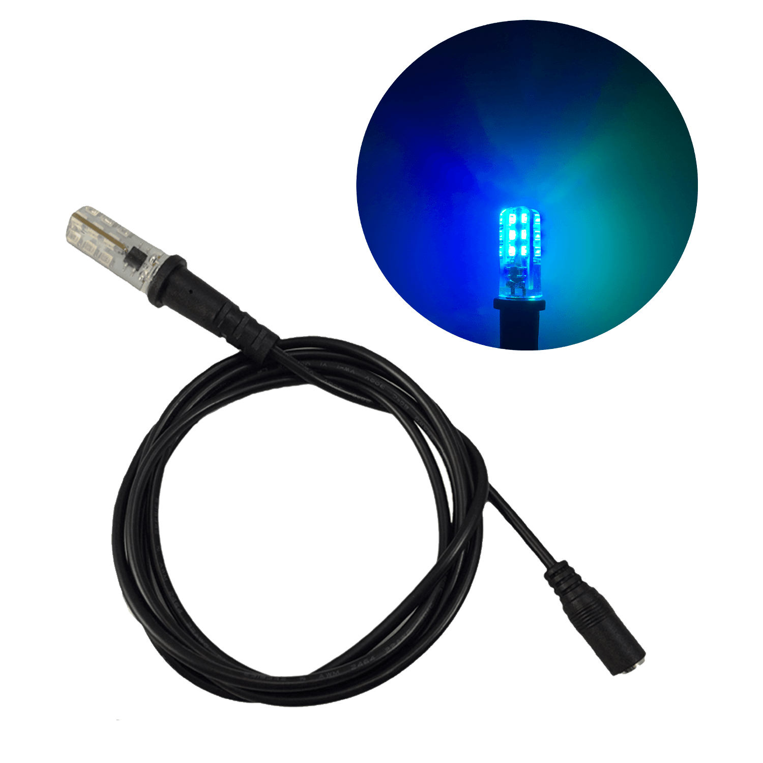 blue green LED bulb ocean water effects light 12-volt DC with 5-foot cable  for water theming lighting effects